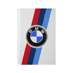 Обложка для паспорта матовая кожа с принтом BMW M SPORT в Санкт-Петербурге, натуральная матовая кожа | размер 19,3 х 13,7 см; прозрачные пластиковые крепления | bmw | bmw motorsport | bmw performance | carbon | m | motorsport | performance | sport | бмв | карбон | моторспорт | спорт