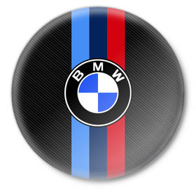 Значок с принтом BMW Motorsport Carbon в Санкт-Петербурге,  металл | круглая форма, металлическая застежка в виде булавки | Тематика изображения на принте: bmw | bmw motorsport | bmw performance | carbon | m | motorsport | performance | sport | бмв | карбон | моторспорт | спорт