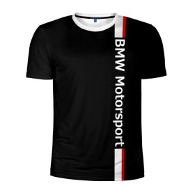 Мужская футболка 3D спортивная с принтом BMW Motorsport в Санкт-Петербурге, 100% полиэстер с улучшенными характеристиками | приталенный силуэт, круглая горловина, широкие плечи, сужается к линии бедра | bmw | бмв | марка | машины