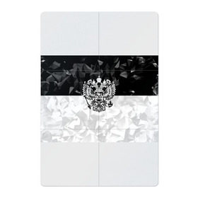 Магнитный плакат 2Х3 с принтом RUSSIA - Black Collection в Санкт-Петербурге, Полимерный материал с магнитным слоем | 6 деталей размером 9*9 см | russia | герб | двуглавый орел | патриот | россия