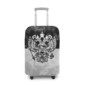 Чехол для чемодана 3D с принтом RUSSIA - Black Collection в Санкт-Петербурге, 86% полиэфир, 14% спандекс | двустороннее нанесение принта, прорези для ручек и колес | russia | герб | двуглавый орел | патриот | россия