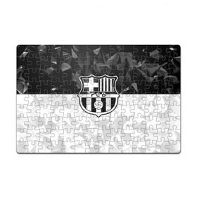 Пазл магнитный 126 элементов с принтом FC Barca Black Collection в Санкт-Петербурге, полимерный материал с магнитным слоем | 126 деталей, размер изделия —  180*270 мм | fc barcelona | fcb | барселона | спорт | спортивные | футбол | футбольный клуб