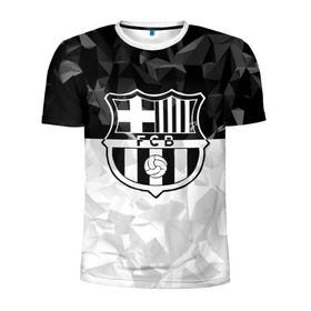 Мужская футболка 3D спортивная с принтом FC Barca Black Collection в Санкт-Петербурге, 100% полиэстер с улучшенными характеристиками | приталенный силуэт, круглая горловина, широкие плечи, сужается к линии бедра | Тематика изображения на принте: fc barcelona | fcb | барселона | спорт | спортивные | футбол | футбольный клуб