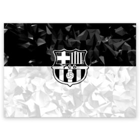 Поздравительная открытка с принтом FC Barca Black Collection в Санкт-Петербурге, 100% бумага | плотность бумаги 280 г/м2, матовая, на обратной стороне линовка и место для марки
 | Тематика изображения на принте: fc barcelona | fcb | барселона | спорт | спортивные | футбол | футбольный клуб