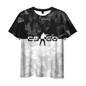 Мужская футболка 3D с принтом CS GO Black Collection в Санкт-Петербурге, 100% полиэфир | прямой крой, круглый вырез горловины, длина до линии бедер | counter strike | cs | cs go | global | go.offensive | шутер