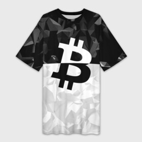 Платье-футболка 3D с принтом BITCOIN Black Collection в Санкт-Петербурге,  |  | bitcoin | btc | crypto | miner | mining | биткоин | валюта | деньги | криптовалюта | майнинг | цифровое золото