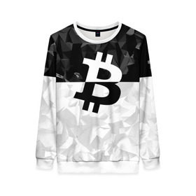 Женский свитшот 3D с принтом BITCOIN Black Collection в Санкт-Петербурге, 100% полиэстер с мягким внутренним слоем | круглый вырез горловины, мягкая резинка на манжетах и поясе, свободная посадка по фигуре | bitcoin | btc | crypto | miner | mining | биткоин | валюта | деньги | криптовалюта | майнинг | цифровое золото