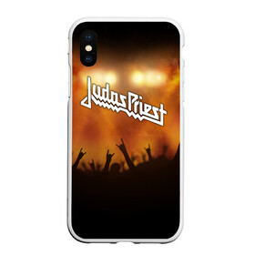 Чехол для iPhone XS Max матовый с принтом Judas Priest в Санкт-Петербурге, Силикон | Область печати: задняя сторона чехла, без боковых панелей | band | judas priest | metal | music | rock | атрибутика | метал | музыка | рок