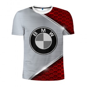 Мужская футболка 3D спортивная с принтом BMW sport collection в Санкт-Петербурге, 100% полиэстер с улучшенными характеристиками | приталенный силуэт, круглая горловина, широкие плечи, сужается к линии бедра | 