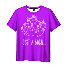 Мужская футболка 3D с принтом Just a Bush в Санкт-Петербурге, 100% полиэфир | прямой крой, круглый вырез горловины, длина до линии бедер | Тематика изображения на принте: battle royale | fortnite | батл роял | фортнайт