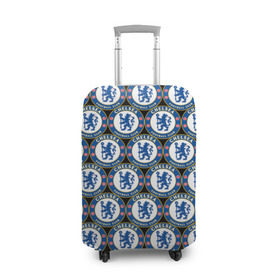Чехол для чемодана 3D с принтом Chelsea в Санкт-Петербурге, 86% полиэфир, 14% спандекс | двустороннее нанесение принта, прорези для ручек и колес | chelsea | england | football | logo | london | sport | англия | арт | лига | лого | спорт | стикеры | текстура | фк | футбол | футбольный клуб | челси | эмблема