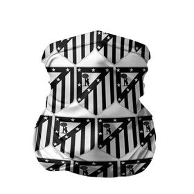 Бандана-труба 3D с принтом Atletico Madrid Black&White в Санкт-Петербурге, 100% полиэстер, ткань с особыми свойствами — Activecool | плотность 150‒180 г/м2; хорошо тянется, но сохраняет форму | Тематика изображения на принте: атлетико мадрид | эмблема