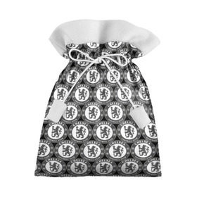Подарочный 3D мешок с принтом Chelsea Black&White в Санкт-Петербурге, 100% полиэстер | Размер: 29*39 см | Тематика изображения на принте: chelsea | england | football | logo | london | sport | англия | арт | лига | лого | спорт | текстура | фк | футбол | футбольный клуб | челси | эмблема