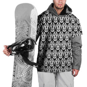 Накидка на куртку 3D с принтом Juventus Black&White в Санкт-Петербурге, 100% полиэстер |  | Тематика изображения на принте: 