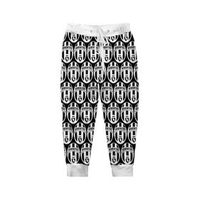 Детские брюки 3D с принтом Juventus Black&White в Санкт-Петербурге, 100% полиэстер | манжеты по низу, эластичный пояс регулируется шнурком, по бокам два кармана без застежек, внутренняя часть кармана из мелкой сетки | 