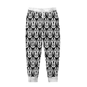 Мужские брюки 3D с принтом Juventus Black&White в Санкт-Петербурге, 100% полиэстер | манжеты по низу, эластичный пояс регулируется шнурком, по бокам два кармана без застежек, внутренняя часть кармана из мелкой сетки | 