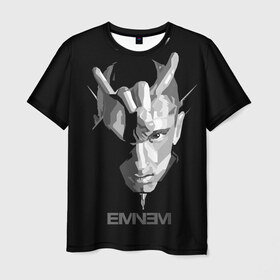 Мужская футболка 3D с принтом Eminem в Санкт-Петербурге, 100% полиэфир | прямой крой, круглый вырез горловины, длина до линии бедер | actor | american rapper | composer | eminem | music | rap | record producer | актёр | американский | искусство | композитор | музыка | музыкальный продюсер | поп арт | рэп | рэпер
