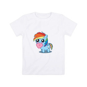 Детская футболка хлопок с принтом Май литл пони в Санкт-Петербурге, 100% хлопок | круглый вырез горловины, полуприлегающий силуэт, длина до линии бедер | my little pony | арт | игра | май литл пони | милая | мультфильм | няша | прикольные