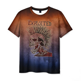 Мужская футболка 3D с принтом The Exploited в Санкт-Петербурге, 100% полиэфир | прямой крой, круглый вырез горловины, длина до линии бедер | band | metal | music | rock | the exploited | атрибутика | группа | метал | музыка | рок