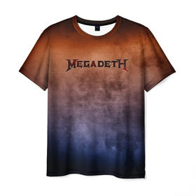 Мужская футболка 3D с принтом Megadeth в Санкт-Петербурге, 100% полиэфир | прямой крой, круглый вырез горловины, длина до линии бедер | band | megadeth | metal | music | rock | атрибутика | группа | метал | музыка | рок
