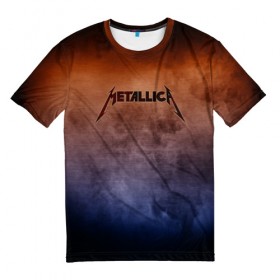 Мужская футболка 3D с принтом Metallica в Санкт-Петербурге, 100% полиэфир | прямой крой, круглый вырез горловины, длина до линии бедер | band | metal | metallica | music | rock | атрибутика | группа | метал | музыка | рок