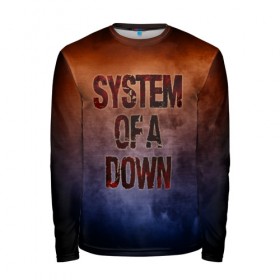 Мужской лонгслив 3D с принтом System of a Down в Санкт-Петербурге, 100% полиэстер | длинные рукава, круглый вырез горловины, полуприлегающий силуэт | band | metal | music | rock | system of a down | атрибутика | группа | метал | музыка | рок