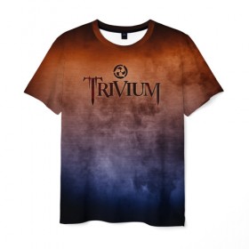 Мужская футболка 3D с принтом Trivium в Санкт-Петербурге, 100% полиэфир | прямой крой, круглый вырез горловины, длина до линии бедер | band | metal | music | rock | trivium | атрибутика | группа | метал | музыка | рок
