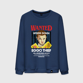 Мужской свитшот хлопок с принтом Wanted: Eggo Thief / 11 в Санкт-Петербурге, 100% хлопок |  | 11 | netflix | stranger | things | бобби | браун | милли | нетфликс | одиннадцать