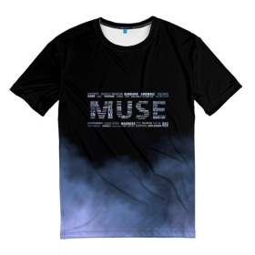 Мужская футболка 3D с принтом Muse в Санкт-Петербурге, 100% полиэфир | прямой крой, круглый вырез горловины, длина до линии бедер | muse | альтернативный | группа | доминик ховард | крис уолстенхолм | мосе | моус | моусе | муз | муза | музе | музыка | мусе | мэттью беллами | прогрессивный | рок | симфонический | спейс | спейсрок