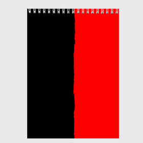 Скетчбук с принтом Red & Black в Санкт-Петербурге, 100% бумага
 | 48 листов, плотность листов — 100 г/м2, плотность картонной обложки — 250 г/м2. Листы скреплены сверху удобной пружинной спиралью | black | duotone | phrases | red | text | двухцветный | красный | мат | надписи | половины | полоса | текст | фразы | черный