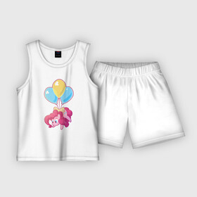 Детская пижама с шортами хлопок с принтом Chibi Pinkie Pie в Санкт-Петербурге,  |  | cartoon | chibi | fim | mlp | mult | my little pony | pinkie | pinkie pie | pony | млп | пинки пай | пони