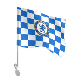 Флаг для автомобиля с принтом FC Chelsea в Санкт-Петербурге, 100% полиэстер | Размер: 30*21 см | chelsea | england | football | logo | london | sport | англия | лига | лого | спорт | фк | футбол | футбольный клуб | челси | эмблема