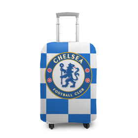 Чехол для чемодана 3D с принтом FC Chelsea в Санкт-Петербурге, 86% полиэфир, 14% спандекс | двустороннее нанесение принта, прорези для ручек и колес | chelsea | england | football | logo | london | sport | англия | лига | лого | спорт | фк | футбол | футбольный клуб | челси | эмблема