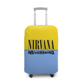 Чехол для чемодана 3D с принтом Nirvana nevermino в Санкт-Петербурге, 86% полиэфир, 14% спандекс | двустороннее нанесение принта, прорези для ручек и колес | cobain | kurt | nevermino | nirvana | альтернативный | гранж | грол | группа | дональд | кобейн | курт | музыка | надпись | нервана | нирвана | новоселич | певец | рок | смайл | смайлик | солист