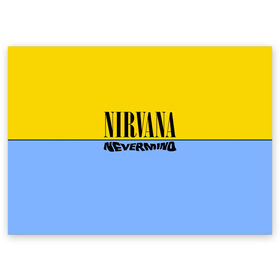 Поздравительная открытка с принтом Nirvana nevermino в Санкт-Петербурге, 100% бумага | плотность бумаги 280 г/м2, матовая, на обратной стороне линовка и место для марки
 | Тематика изображения на принте: cobain | kurt | nevermino | nirvana | альтернативный | гранж | грол | группа | дональд | кобейн | курт | музыка | надпись | нервана | нирвана | новоселич | певец | рок | смайл | смайлик | солист