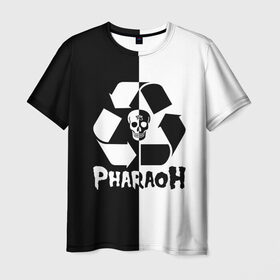Мужская футболка 3D с принтом Pharaoh в Санкт-Петербурге, 100% полиэфир | прямой крой, круглый вырез горловины, длина до линии бедер | pharaoh | rap | голубин | реп | рэп | фараон | фристайл | хип хоп | хипхоп