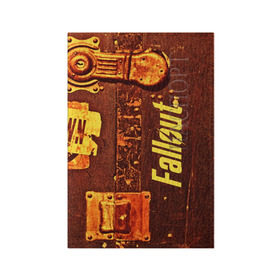 Обложка для паспорта матовая кожа с принтом Fallout the game в Санкт-Петербурге, натуральная матовая кожа | размер 19,3 х 13,7 см; прозрачные пластиковые крепления | Тематика изображения на принте: fallout 4 | game | logo | nuka kola | игры | имена | питбой | пустошь | радиация | убежище 101
