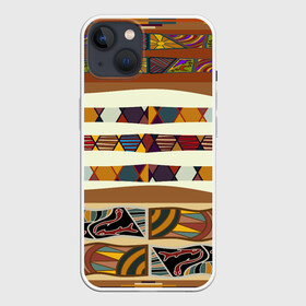 Чехол для iPhone 13 с принтом Африканская мозаика в Санкт-Петербурге,  |  | afrika | pattern | африка | африканские мотивы | африканские узоры | солнце | узор | этника | южный континент