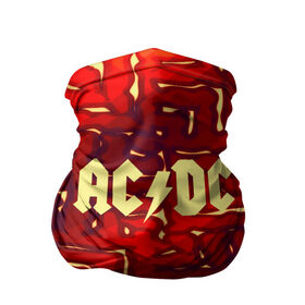 Бандана-труба 3D с принтом AC/DC в Санкт-Петербурге, 100% полиэстер, ткань с особыми свойствами — Activecool | плотность 150‒180 г/м2; хорошо тянется, но сохраняет форму | 