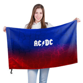 Флаг 3D с принтом AC/DC angel&devil в Санкт-Петербурге, 100% полиэстер | плотность ткани — 95 г/м2, размер — 67 х 109 см. Принт наносится с одной стороны | ac dc | logo | music | pop | rock | usa | альтернатива | америка | металл | музыка | музыкальный | поп | рок
