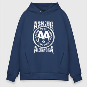 Мужское худи Oversize хлопок с принтом Asking Alexandria в Санкт-Петербурге, френч-терри — 70% хлопок, 30% полиэстер. Мягкий теплый начес внутри —100% хлопок | боковые карманы, эластичные манжеты и нижняя кромка, капюшон на магнитной кнопке | aa | alexandria | asking | аа | александрия | аликсандрия | аскен | аскенг | аскин | аскинг | бен брюс | группа | дэнни уорсноп | метал | музыка | пост | рок | хэви | электроникор