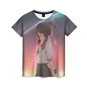 Женская футболка 3D с принтом Memory в Санкт-Петербурге, 100% полиэфир ( синтетическое хлопкоподобное полотно) | прямой крой, круглый вырез горловины, длина до линии бедер | 