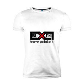 Мужская футболка премиум с принтом Linux как ни крути в Санкт-Петербурге, 92% хлопок, 8% лайкра | приталенный силуэт, круглый вырез ворота, длина до линии бедра, короткий рукав | linux | админ | линукс | никс | программист | сисадмин