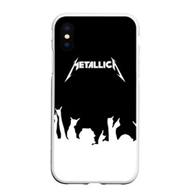 Чехол для iPhone XS Max матовый с принтом Metallica в Санкт-Петербурге, Силикон | Область печати: задняя сторона чехла, без боковых панелей | metallica | группа | джеймс хэтфилд | кирк хэмметт | ларс ульрих | метал | металика | металлика | миталика | музыка | роберт трухильо | рок | трэш | трэшметал | хард | хардрок | хеви | хевиметал