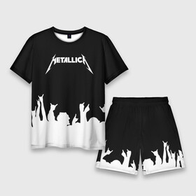 Мужской костюм с шортами 3D с принтом Metallica в Санкт-Петербурге,  |  | metallica | группа | джеймс хэтфилд | кирк хэмметт | ларс ульрих | метал | металика | металлика | миталика | музыка | роберт трухильо | рок | трэш | трэшметал | хард | хардрок | хеви | хевиметал