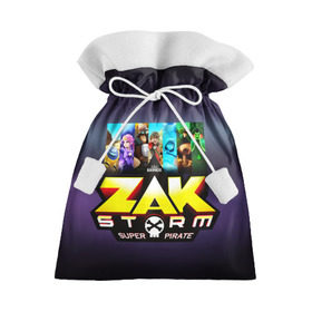 Подарочный 3D мешок с принтом Zak Storm в Санкт-Петербурге, 100% полиэстер | Размер: 29*39 см | zak storm | дети | зак шторм | мультфильмы | сёрфинг