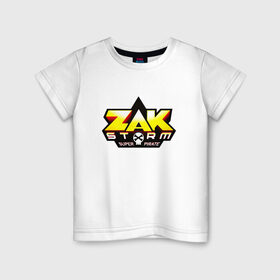 Детская футболка хлопок с принтом Зак Шторм 3 в Санкт-Петербурге, 100% хлопок | круглый вырез горловины, полуприлегающий силуэт, длина до линии бедер | zak storm | дети | зак шторм | мультфильмы | сёрфинг