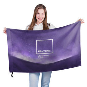 Флаг 3D с принтом Ультрафиолет Космос в Санкт-Петербурге, 100% полиэстер | плотность ткани — 95 г/м2, размер — 67 х 109 см. Принт наносится с одной стороны | ultra violet | ультрафиолет