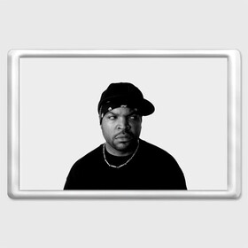 Магнит 45*70 с принтом Ice Cube в Санкт-Петербурге, Пластик | Размер: 78*52 мм; Размер печати: 70*45 | cube | hiphop | ice | legend | nwa | rap | рэп