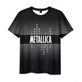 Мужская футболка 3D с принтом Участники группы Metallica в Санкт-Петербурге, 100% полиэфир | прямой крой, круглый вырез горловины, длина до линии бедер | metallica | группа | джеймс хэтфилд | кирк хэмметт | ларс ульрих | метал | металика | металлика | миталика | музыка | роберт трухильо | рок | трэш | трэшметал | хард | хардрок | хеви | хевиметал